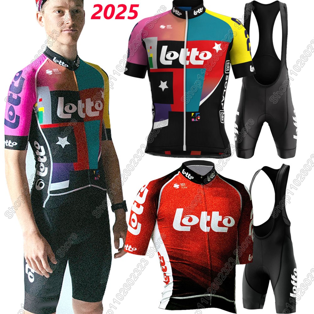 Cycling Gear Outfit - لوتو فريق 2025 طقم جيرسي لركوب