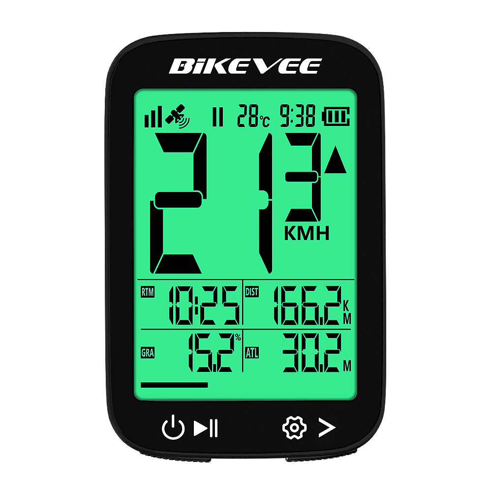 Cycling Gear Rack - دراجة الكمبيوتر مقاوم للماء اللاسلكية GPS