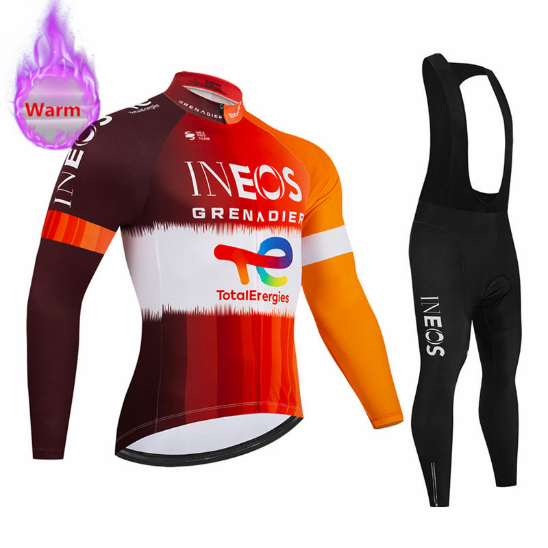 Cycling Gear Outfit - طقم سترة ركوب الدراجات الشتوية طويلة