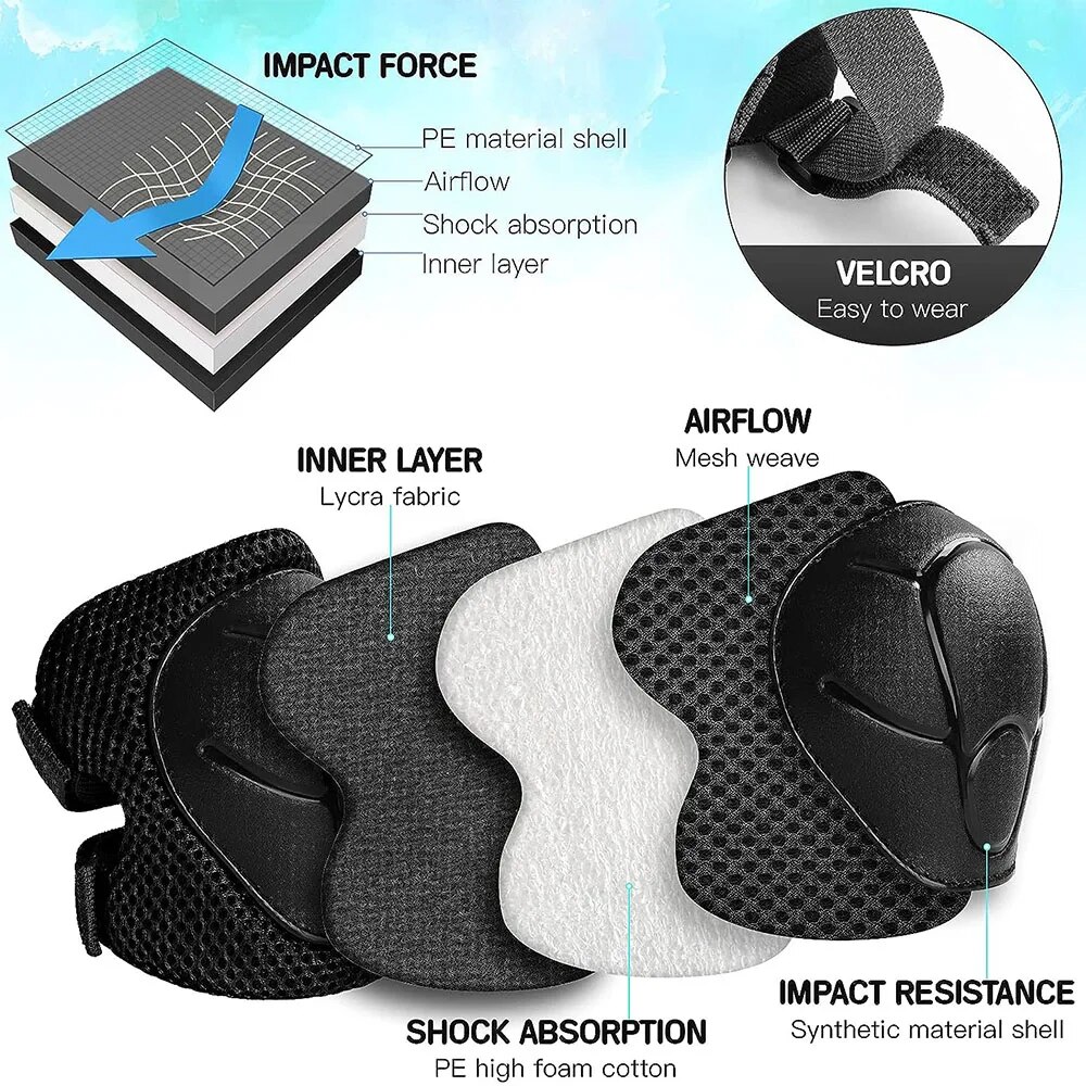 معدات حماية للأطفال وسادات الر - مراجعة Cycling Protective Gear Kids وسعره